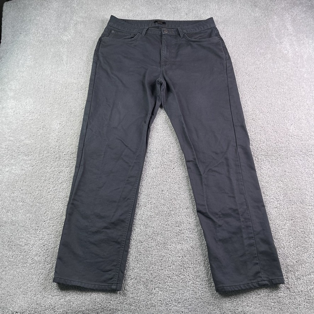 Quince Pants Mens 34x32 Charcoal Grey Comfort Stretch Traveler 5 Pocket Chino